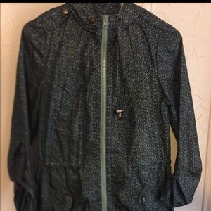 Rain coat Green and black Small